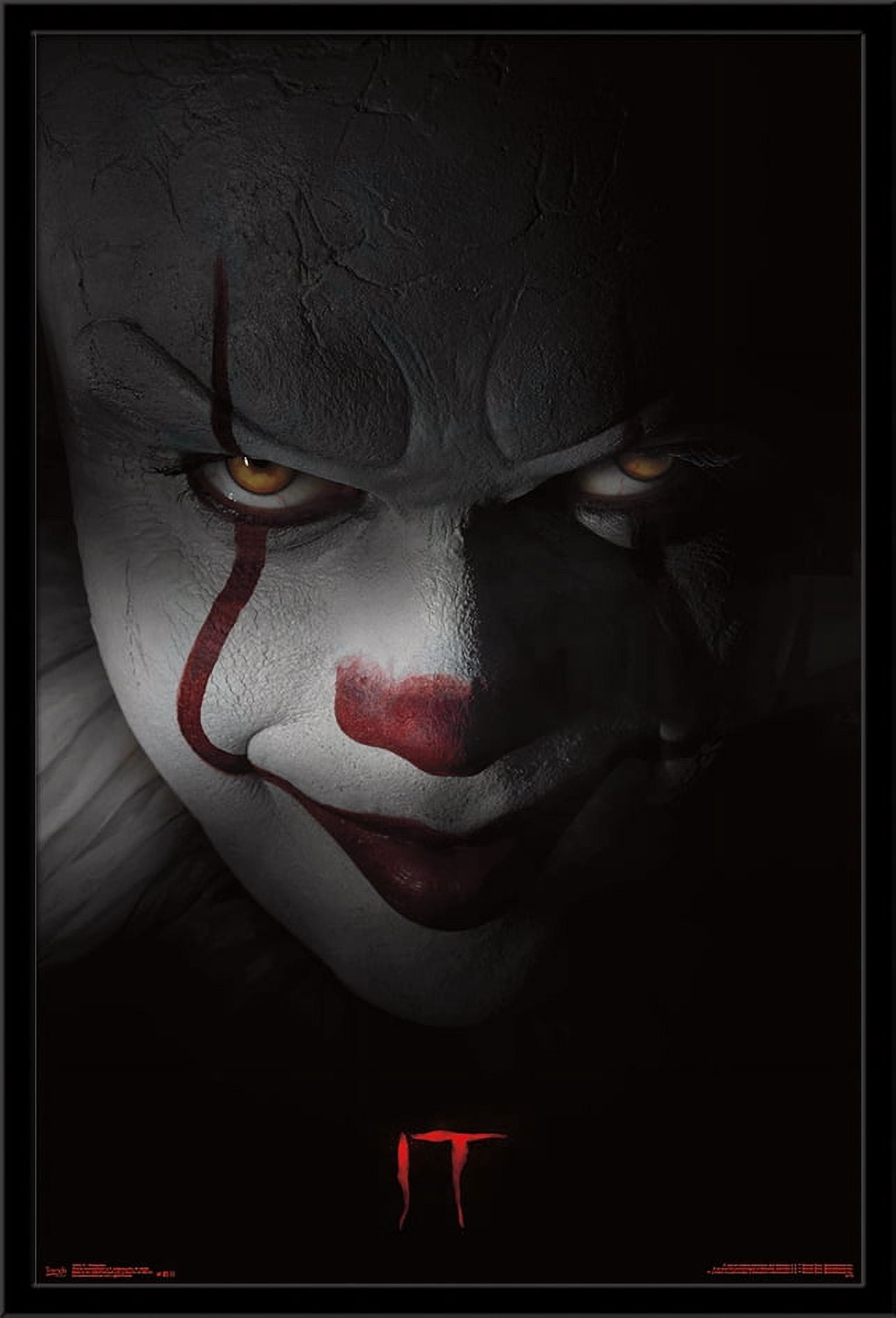 IT - Pennywise Wall Poster, 22.375" x 34", Framed - Walmart.com