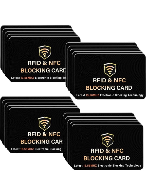 IT RFID Blocking Card, One Card Protects Entire Wallet Purse, NFC Contactless Bank Debit Credit Card Protector ID ATM Guard Card Blocker