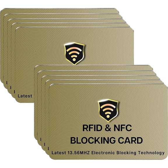 IT RFID Blocking Card, One Card Protects Entire Wallet Purse, NFC Contactless Bank Debit Credit Card Protector ID ATM Guard Card Blocker