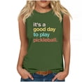 thumbnail image 1 of IT'S A GOOD DAY TO PALY PICKLEBALL Women 2024 Summer Tank Tops Loose Sleeveless T-Shirt Casual Crewneck Tunic Blouses, 1 of 4