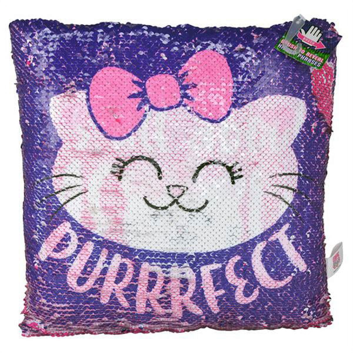 IT S ALL ABOUT MEOW FLIP SEQUIN PILLOW
