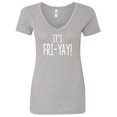 thumbnail image 1 of IT'S FRI-YAY! Womens V-Neck T-Shirt, 1 of 3