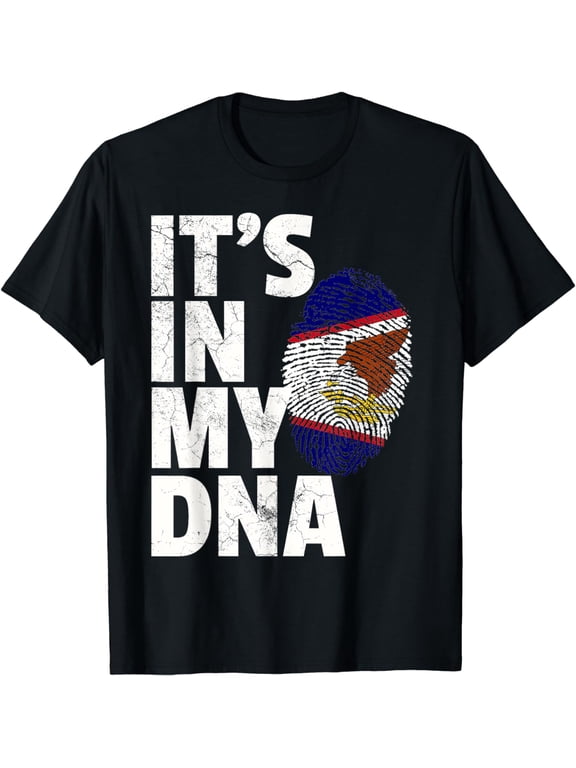 IT'S IN MY DNA American Samoa Flag Samoan Pride Roots Gift T-Shirt
