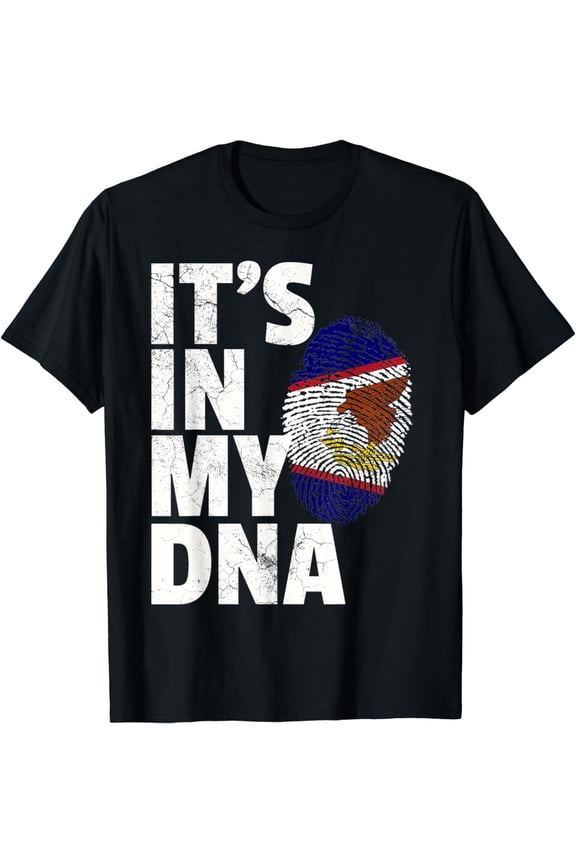 IT'S IN MY DNA American Samoa Flag Samoan Pride Roots Gift T-Shirt