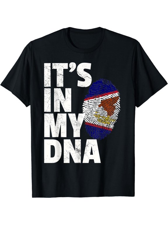 IT'S IN MY DNA American Samoa Flag Samoan Pride Roots Gift T-Shirt
