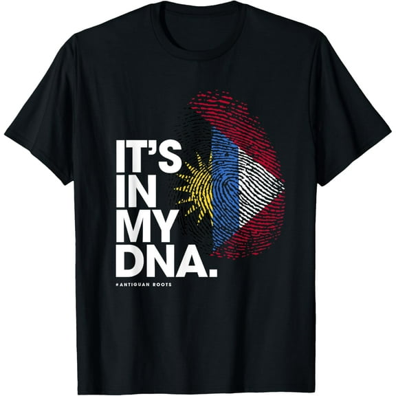 IT'S IN MY DNA Antigua & Barbuda Flag Shirt Antiguan Roots T-Shirt