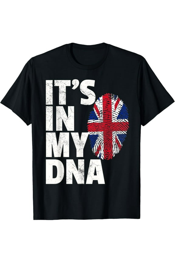 IT'S IN MY DNA British Flag England UK Britain Shirt Gift T-Shirt