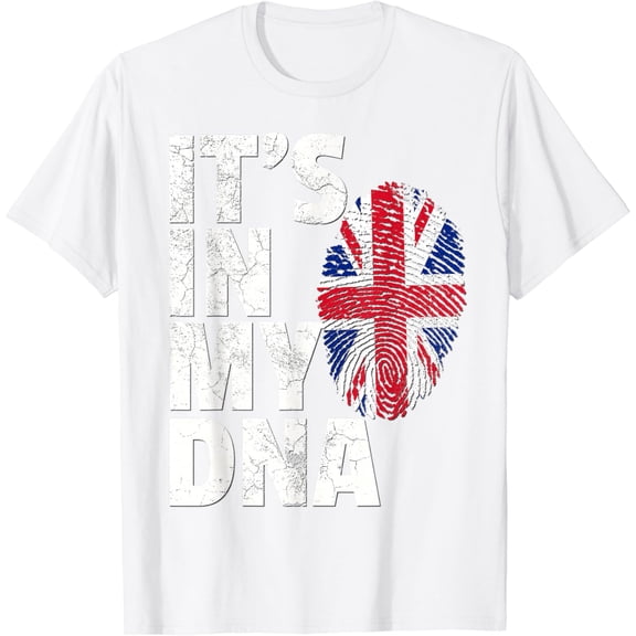 IT'S IN MY DNA British Flag England UK Britain Union Jack T-Shirt