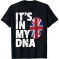 thumbnail image 1 of IT'S IN MY DNA British Flag England UK Britain Union Jack T-Shirt, 1 of 4