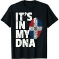 thumbnail image 1 of IT'S IN MY DNA Dominican Republic Flag Official Pride Gift T-Shirt, 1 of 3
