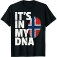 thumbnail image 1 of IT'S IN MY DNA Norwegian Norway Flag Pride Men Women Gift T-Shirt, 1 of 5