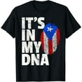 thumbnail image 1 of IT'S IN MY DNA Puerto Rico Rican Flag T Shirt Men Women Kids T-Shirt, 1 of 3