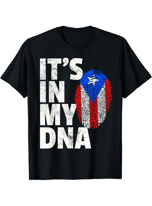 IT'S IN MY DNA Puerto Rico Rican Flag T Shirt Men Women Kids T-Shirt