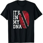 VTUWYM IT'S IN MY DNA Trinidad & Tobago Flag Fingerprint Trinidad T-Shirt