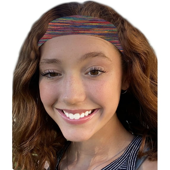 IT'S RIDIC! Bamboo Charcoal Fiber Headband (Rainbow) for Teens and Adults