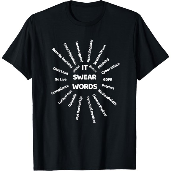 IT Service Desk Information Technology Words Meme Women Men T-Shirt