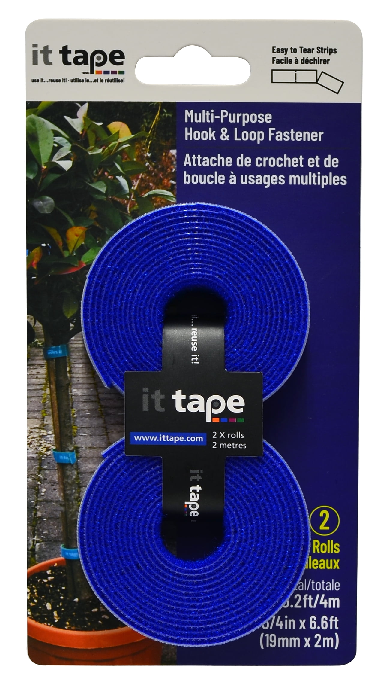 12 Sets 2x4 inch Strips with Adhesive Heavy Duty Hook and Loop