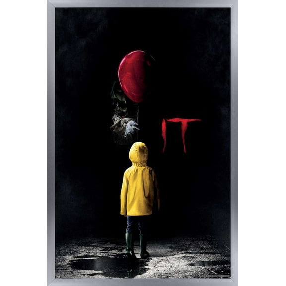 IT - Teaser One Sheet Wall Poster, 14.725" x 22.375", Framed