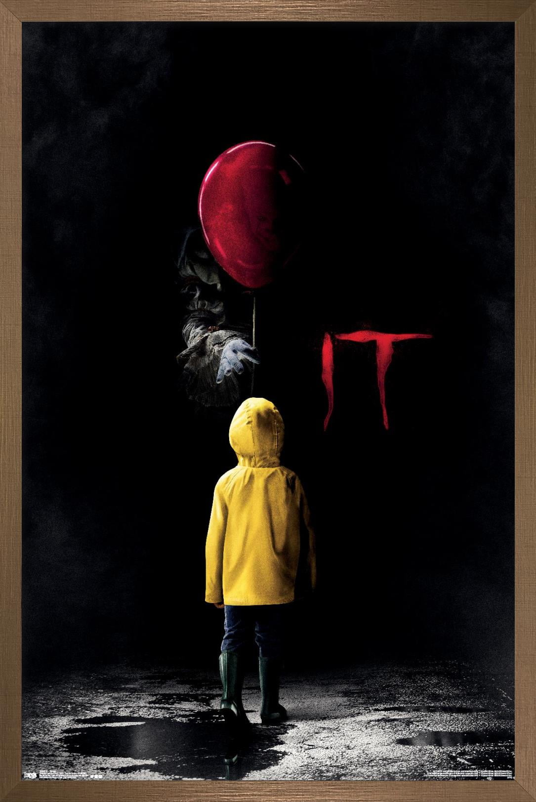 IT - Teaser One Sheet Wall Poster, 22.375" x 34", Framed
