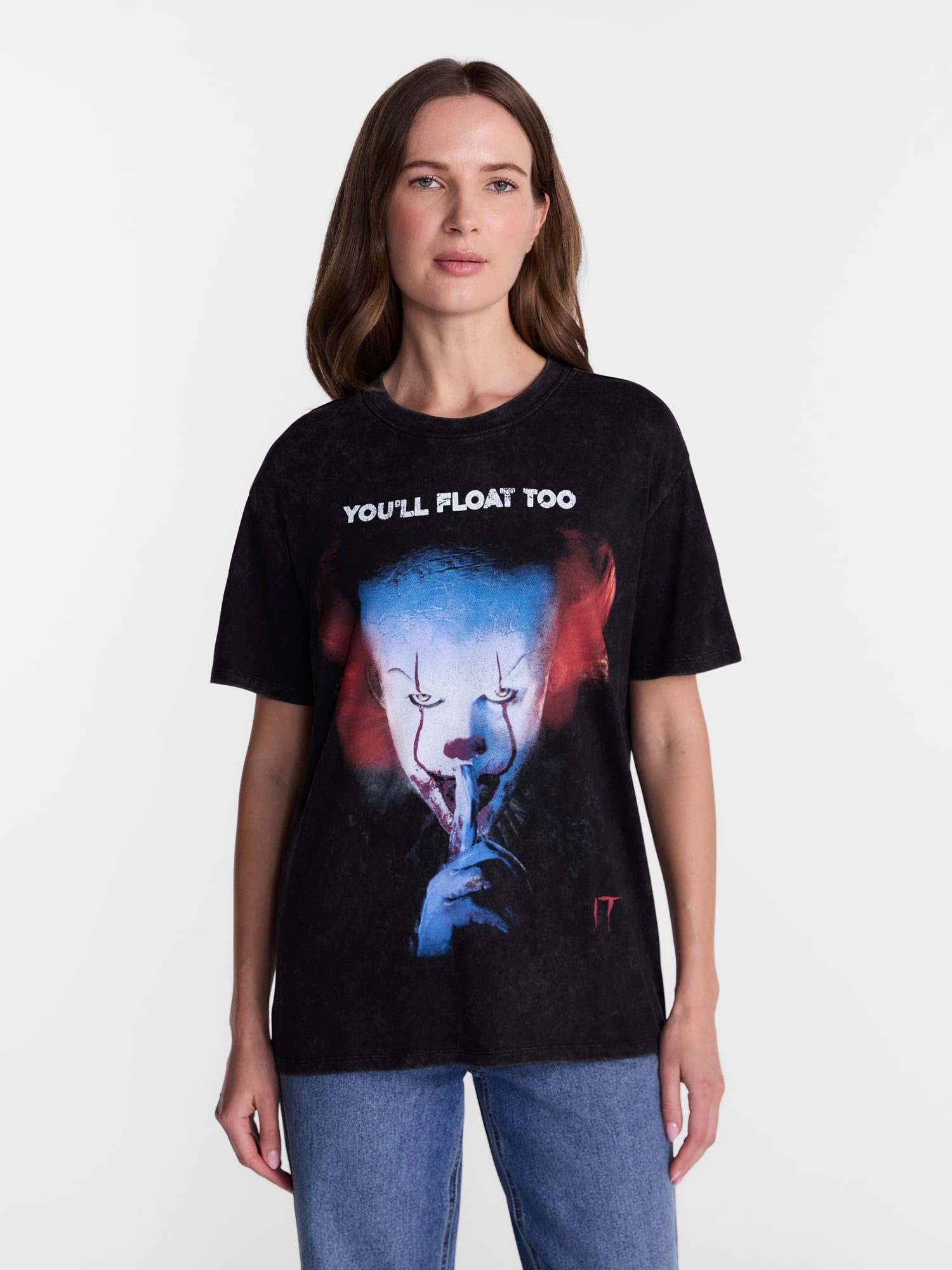 IT Women's Halloween Horror Tee, Sizes XXS-XXL