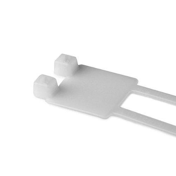 IT50RD9K2 Identification Tie, 8" Long, 50lb Tensile Strength, PA66, Natural (Pack of 50)
