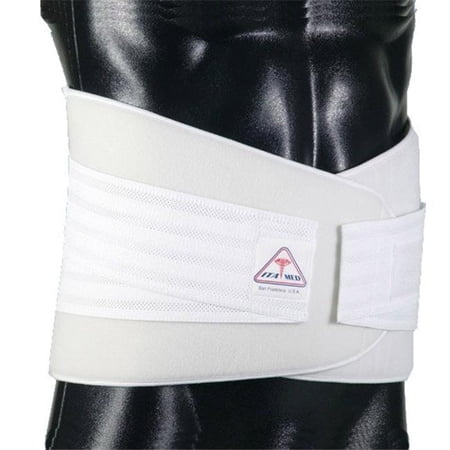 ITA-MED BS-228 Breathable Elastic Duo-Adjustable Back Support - X-Large - Black