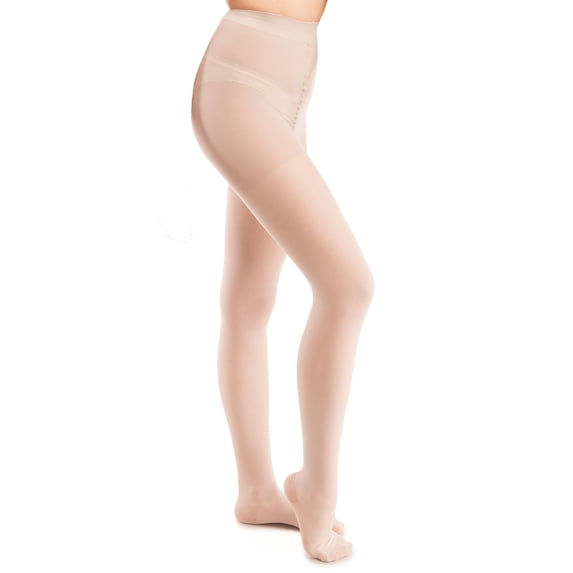ITA-MED Sheer Graduated Compression Pantyhose, Firm Support, for Women 23-30 mmHg: H-330 Nude, Petite