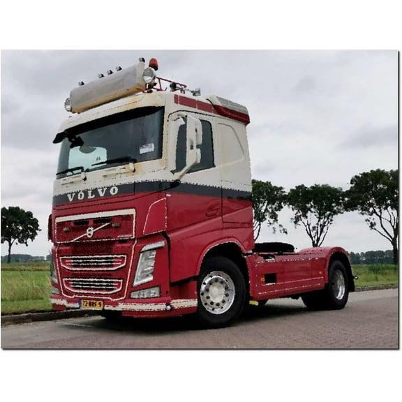 No Author ITALERI 3962 Volvo FH Plat Dak Making, Foot Model, kit 1:24, Truck, Molded Color