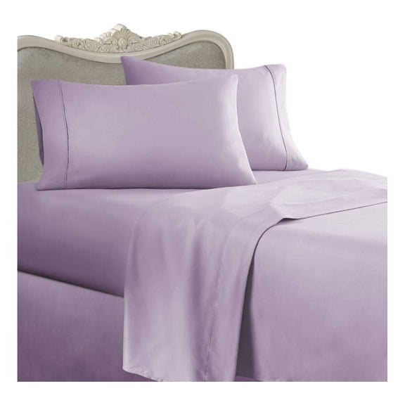 ITALIAN 800 Thread Count Egyptian Cotton Sheet Set DEEP POCKET, Queen, Lavender, Premium ITALIAN Finish