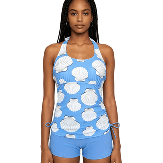 COCO REEF WOMENS RUFFLE BRA SIZED UNDERWIRE SWIMSUIT TANKINI TOP