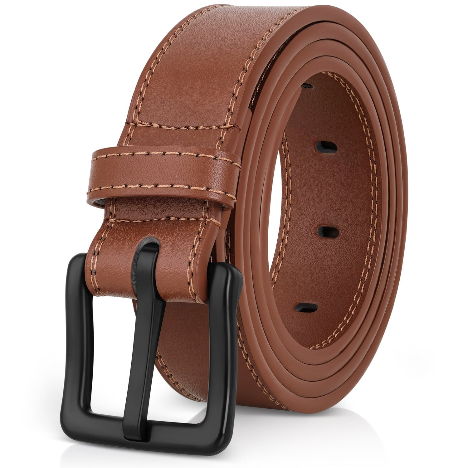 Black Reversible Formal Leather Belt Coffee Rugged Look Leather Belt, Plus  Size Belts
