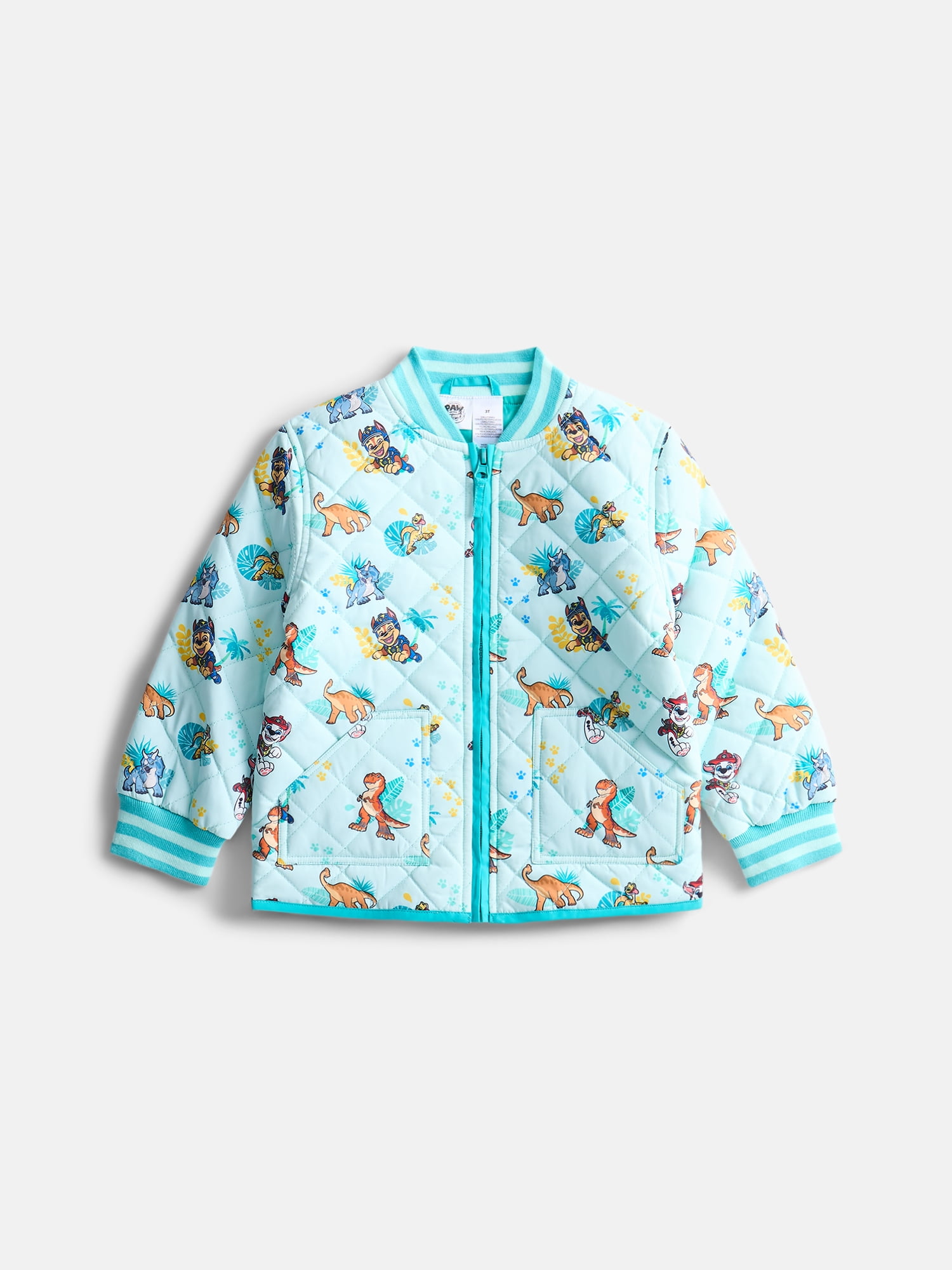 Paw Patrol Toddler Boys Quilted Bomber Jacket, Sizes 12M-5T