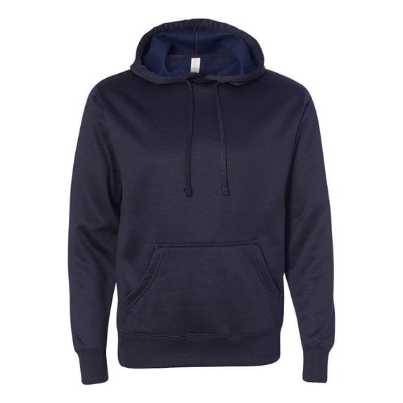 ITC EXP444PP Men's Poly-Tech Hooded Pullover Sweatshirt - Classic Navy - Medium