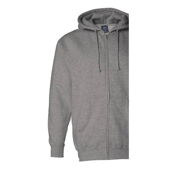 ITC IND4000Z Men's Full-Zip Hooded Sweatshirt - Gunmetal Heather - X-Large