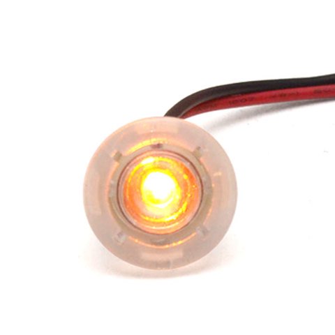 ITC Marine LED Button Light 69500-A | Amber 3/4 Inch 12 Volt