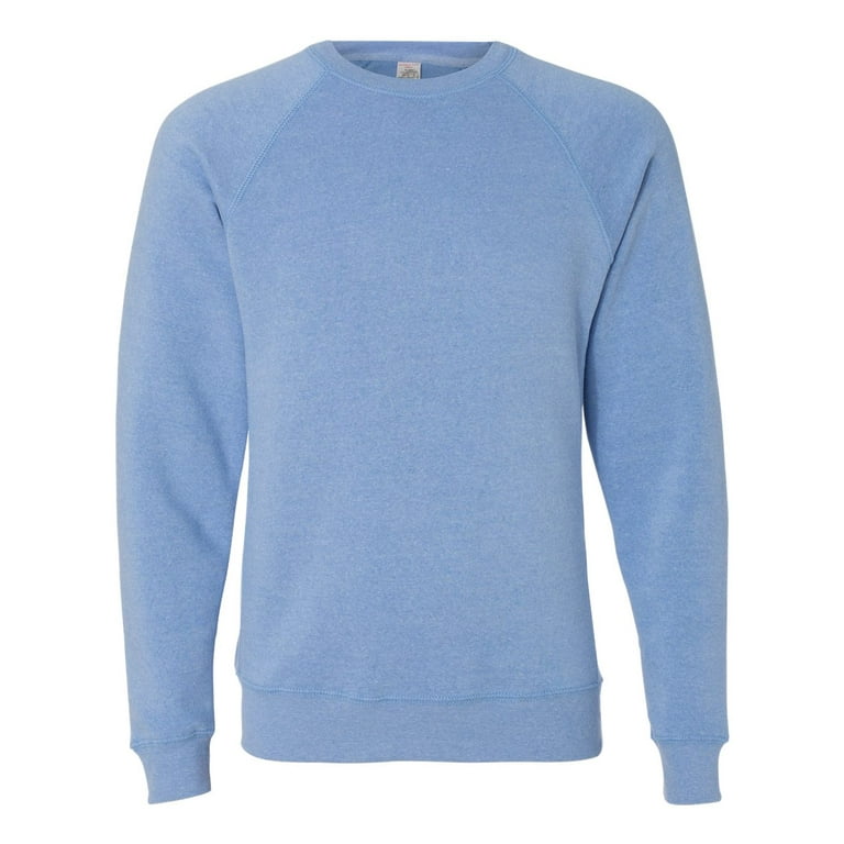 ITC PRM30SBC Unisex Special Blend Raglan Crewneck Sweatshirt Pacific Small Walmart