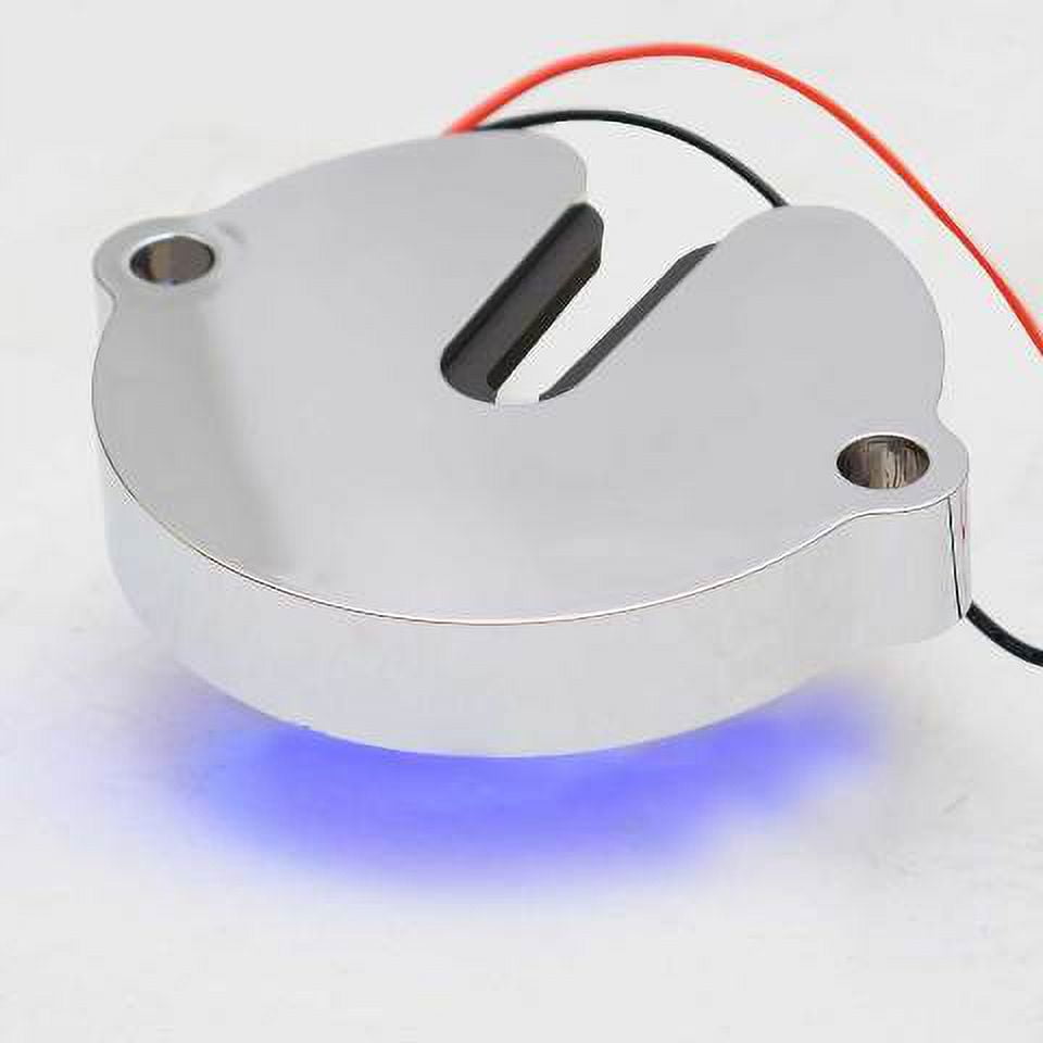 ITC Pontoon Boat Wine Glass Holder Base 81442CHBL LED 12V Blue