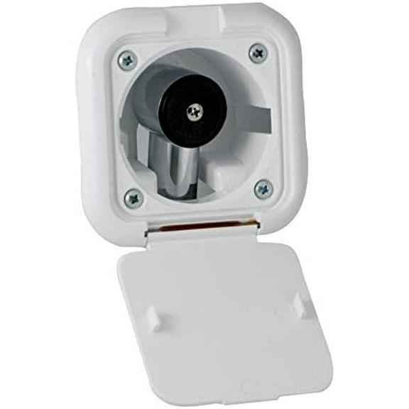 ITC White Plastic Transom Shower - Marine Wash Down Shower with 8' Nylon Hose (ITC 97016CPN-8) (X002CHYKQZ)$$Watercraft