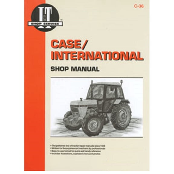 ITC36 New C-36 Shop Manual Made for Case-IH Tractor Models 1190 1194 1290 1294 +
