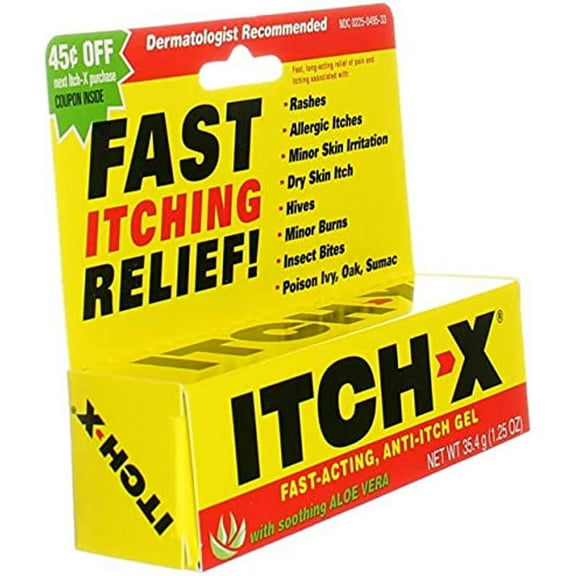ITCH-X Anti-Itch Gel 1.25 oz (Pack of 2)