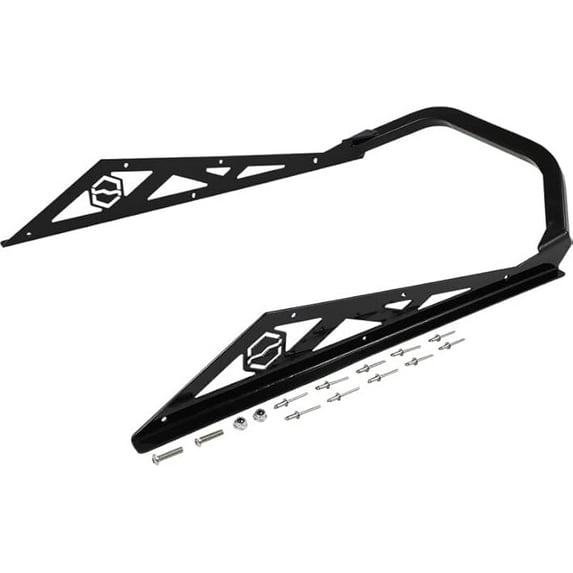 ITEK Bumper Powdercoat Series Rear - Fits Polaris Black #333522