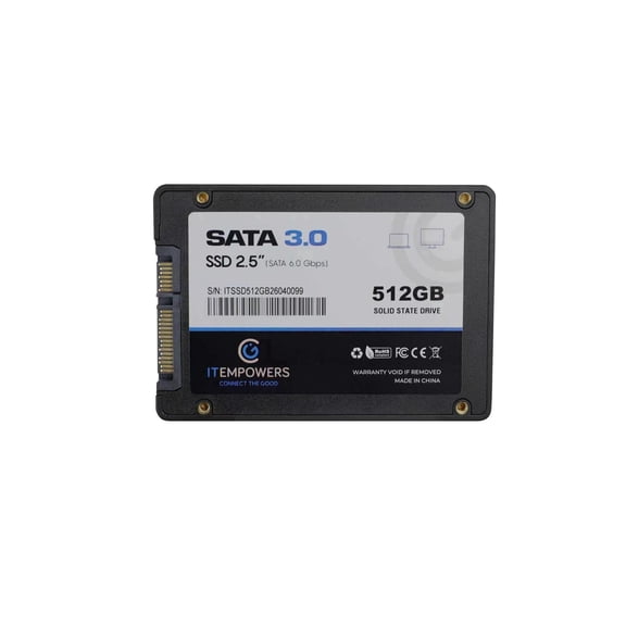 ITEMPOWERS 512GB SATA III 2.5" Internal SSD Solid State Drive, 6Gb/s High-Speed Storage Upgrade for Laptop and Desktop PC