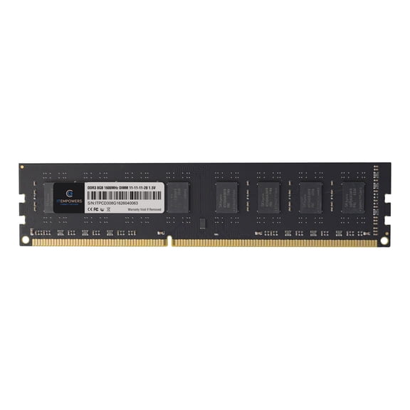ITEMPOWERS 8GB Desktop Memory, DDR3 1600MHz, PC3-12800, CL11, 1.5V, 240-Pin UDIMM