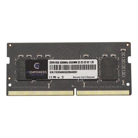 ITEMPOWERS 8GB DDR4 3200MHz 260-Pin SODIMM Laptop Memory PC4-25600 CL22