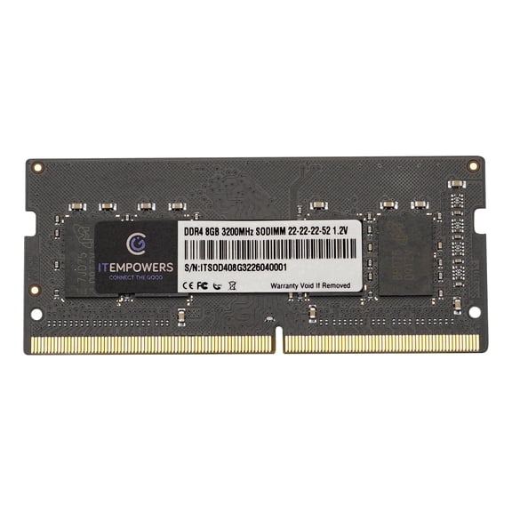 ITEMPOWERS 8GB DDR4 3200MHz 260-Pin SODIMM Laptop Memory PC4-25600 CL22