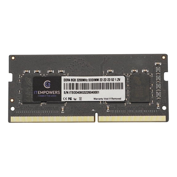 ITEMPOWERS 8GB DDR4 3200MHz Laptop Memory, 260-Pin SODIMM, PC4-25600, CL22