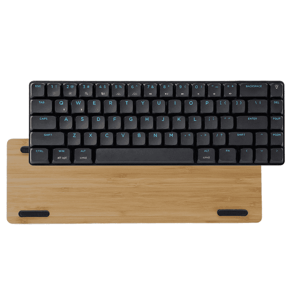 ITIGOITIE 67-Key Compact Mechanical Keyboard, Tri-Mode (Wired/2.4G/BT) with Hot-Swap and N-Key Rollover, RGB Backlight, Bamboo Version Back Panel for PC/Mac/Tablet