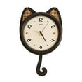 thumbnail image 1 of ITIGOITIE French Retro Wall Clock, Detachable Pendulum Design, Black Cat, 1 of 9