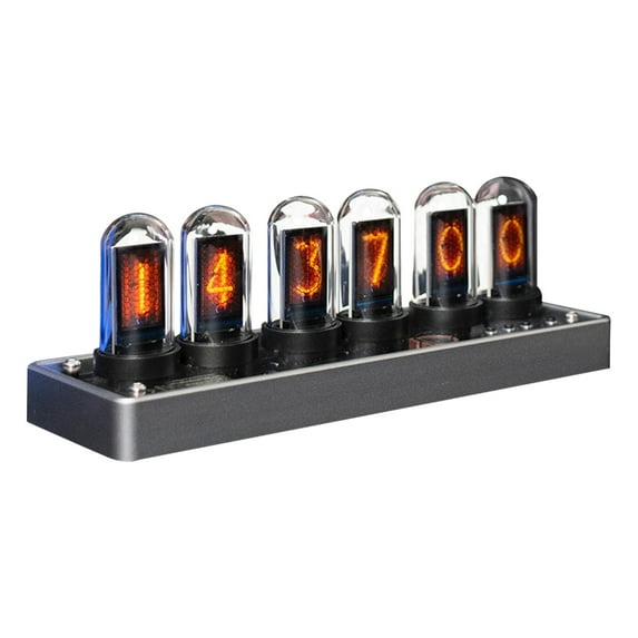 ITIGOITIE Imitation IPS Nixie Tube Clock,DIY ,RGB,LCD Screen,with Beautiful Gift Box