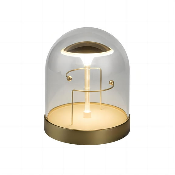 ITIGOITIE LED Bedside Atmosphere Lamp, Portable and Multifunctional, Creative Gift/Romantic Present, Golden and Crystal Clear